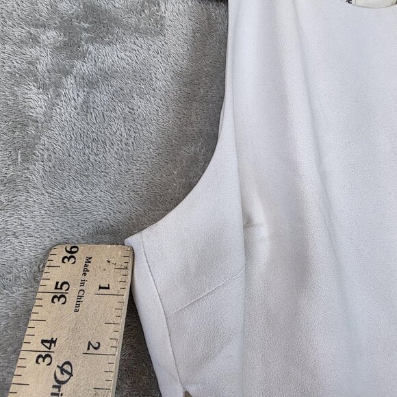 Alice + Olivia Dress Womens 4 Black White High Low Maxi Gown Colorblock Formal - Picture 9 of 16